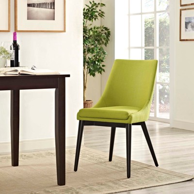Viscount Wheatgrass Upholstered Parsons Side Chair with Black Wood Legs