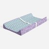 Bacati - Isabella Paisley Aqua/Lilac/Purple Floret Changing Pad Cover - 2 of 4