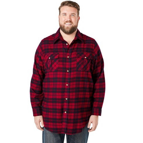 mens tall flannel shirts