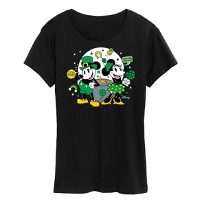 Women's - Disney - Mickey And Minnie Pot Of Gold Short Sleeve Graphic T-Shirt - 1 of 4