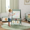 Qaba Kids Easel, 3-in-1 Double-Sided Art Easel with Paper Roll, Whiteboard & Chalkboard, Storage Baskets for Toddlers Ages 3-8 - 3 of 4