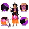 Garvee Glow Witch Dress with Hat--Witch Costume(Orange,M) - 3 of 4