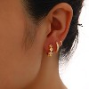 Small Gold Hoop Earrings Set for Women, 14K Gold Plated Lightweight Earrings Sets for Multiple Piercing - 2 of 4