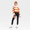 Women's Game Day Striped Cropped Long Sleeve Polo T-Shirt - JoyLab™ - 3 of 3