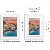 Americanflat 5x7 Picture Frame with Shatter-Resistant Glass - Use as 4x6 Picture Frame with Mat or Display 5x7 Photo Without Mat - White - 3 of 4