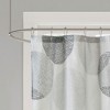 72x72'' Hair Ball Spots Shower Curtain with 12 Button Holes - 2 of 4