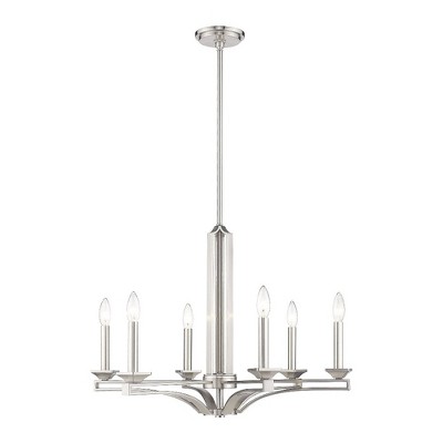 Livex Lighting Trumbull 6 - Light Chandelier in  Brushed Nickel