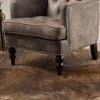 SKRAN Fabric Tufted Club Chair, White Blue for Living Room, Bedroom, Home, Office, Grey Brown - 2 of 4