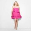 Women's Cupcake Tiered Mini A-Line Dress - Wild Fable™ Pink - 2 of 3