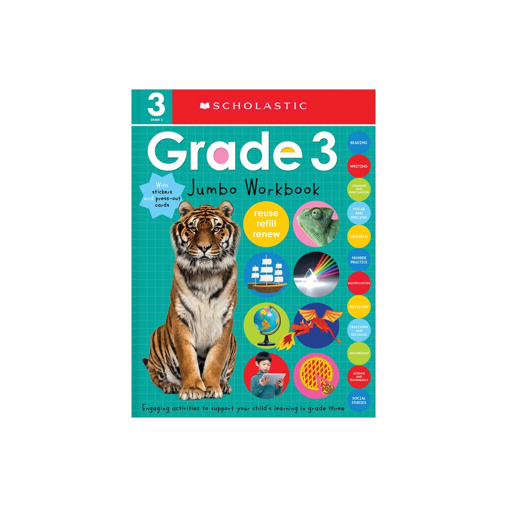 Third Grade Jumbo Workbook: Scholastic Early Learners (Jumbo Workbook) - (Paperback)