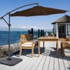 Hyleory Adjustable Octagonal Cantilever Patio Umbrella - Ultimate Shade Solution - 3 of 4
