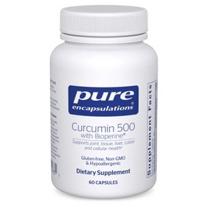 Pure Encapsulations Curcumin 500 with Bioperine - Antioxidant Supplement to Support Joints, Tissue, Liver, Colon, and Cellular Health - 60 Capsules - 1 of 4