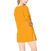 LA LEELA Women's Summer Loose Swimwear Bathing Suit Beach Swimsuit Cover-up Mini Beach Wear for Women - 2 of 4
