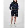 Powerpuff Girls Repeat Characters Long Sleeve Denim Adult Cropped Zip Hoodie - 2 of 4