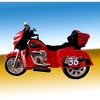 YOOCOZZ 12V Kids Electric Motorcycle - Two-Seat Ride-On Motorbike (3-Wheel), with Key Start/Headlight/Storage Box/Two Motors - 2 of 4