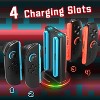 Fosmon Charging Station for Nintendo Switch 2 Controller Joy Con, 4in1 Switch 2 Joycon Charger Dock with RGB Light and LED Indicator - 2 of 4
