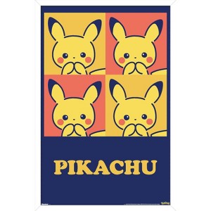 Trends International Pokémon: Pikachu Cutie Collection - Squares Framed Wall Poster Prints - 1 of 4