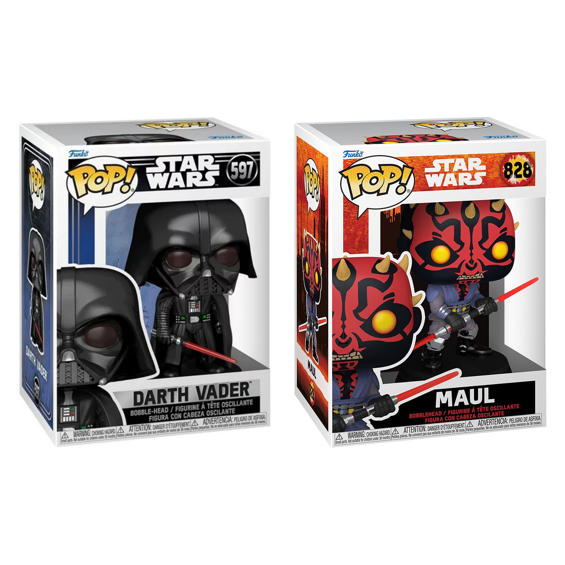 Funko Pop! 2 Pack Star Wars: Darth Vader #597 & Shadow Lord Maul #828