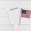 The Juniper Shop Distressed Freedom American Flag Baby Bodysuit - 2 of 2