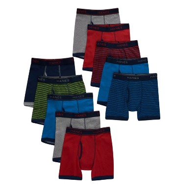EG PRO Boys Boxer Briefs 10-Pack Comfort Flex Fit Tagless Assorted L