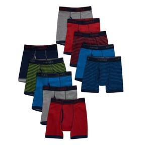EG PRO Boys Boxer Briefs 10-Pack Comfort Flex Fit Tagless Assorted M - 1 of 3