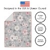Sweet Jojo Designs Girl Crib Bedding + BreathableBaby Breathable Mesh Liner Baby Nursery Watercolor Floral Grey Pink and White - 4 of 4