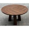Round Dining Table for 4, 47 Inches Dining Room Table, Circle Kitchen Dinner Table for Dining Room, Kitchen, Living Room - 2 of 2