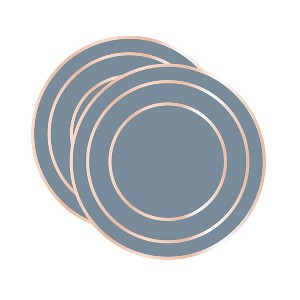 Dainty Home Marble Cork 15" Round  Placemats Set Of 2 - 1 of 3