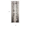 Gray Ivory and Taupe Abstract Power Loom Area Rug - 3 of 3