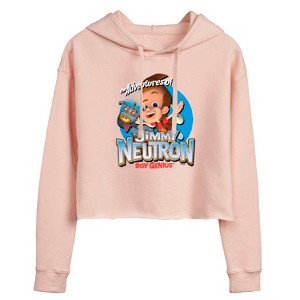 Women's - Jimmy Neutron - Boy Genius Cropped Graphic Hoodie - 1 of 3