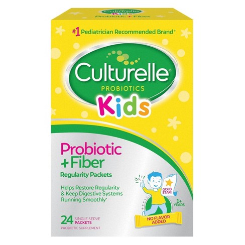 Culturelle Kids Daily Probiotic + Fiber Packets for Restoring Regularity - 24ct - image 1 of 4