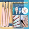 SAVILAND 18pc Nude Brush Kit - Salon Pro Gel & Art Tool Set for Nail Design Mastery. - 4 of 4