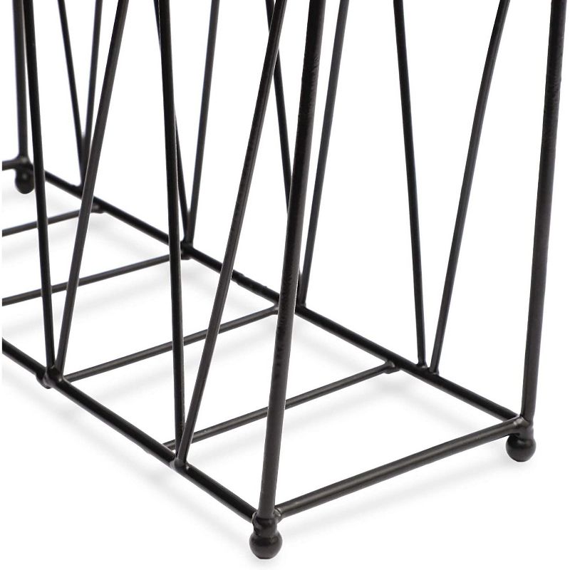 Juvale Hanging Magazine Rack (15.5 Inches, Black), 1 of 5