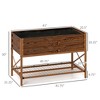 Galvanized Raised Garden Bed, Metal Planter Box with Legs, Storage Shelf and Bed Liner - 3 of 4