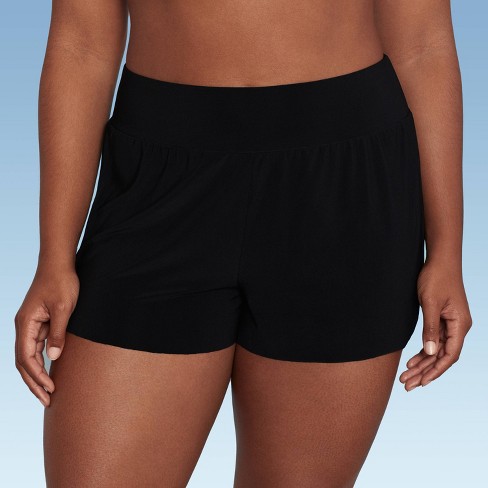 Navy Microfiber Swim Shorts  Women's UPF 50+ Navy Blue Swim Shorts