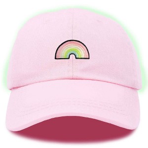 Dalix Robot Embroidered Glow in the Dark Retro Dad Hat Cotton Baseball Cap Adjustable Mens - 1 of 4