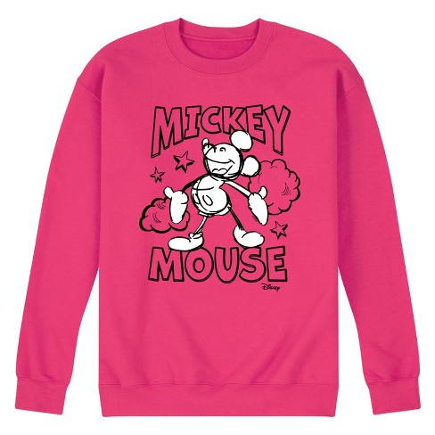 Disney Mickey Mouse Graphic Fleece Sweatshirt Magenta X large Target