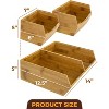 Set of 3 Stackable Bamboo Pantry Storage Bins for Potatoes & Onions - 2 of 4