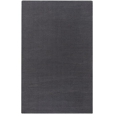Mark & Day Rennes 2'x3' Rectangle Loomed Indoor Area Rugs Charcoal: Modern Wool Stripe, Stain-Resistant, Pet Friendly