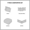 Lycvki Grey 7 Piece Faux Suede Comforter Set - 2 of 4