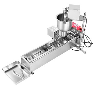 VEVOR Commercial Automatic Donuts Machine, Single Row Donuts Making Equipment, 90 pcs/hour Electric High Power Doughnut Maker, Silver - 1 of 4
