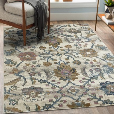 Luxe Weavers Floral Moroccan Indoor
