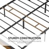 Jojoka Modern Queen Bed Frame with Wood Headboard and Footboard, Metal Platform, Heavy Duty Support, No Box Spring, Noise Free,  Easy Assembly - 4 of 4