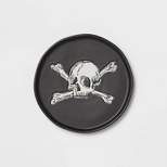 Halloween Skull & Bones Stoneware Appetizer Plate - Threshold™
