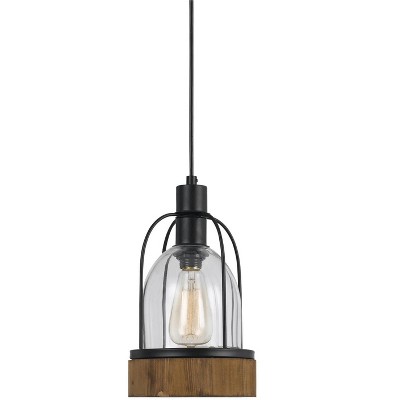 Cal Lighting 60W Beacon Glass Pendant(Edison Bulbs Not included)