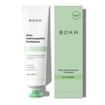 Boka Ela Mint- Fluoride Free- Nano Hydroxyapatite Toothpaste - 3.4oz