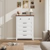 5 Dresser for Bedroom, 41.3" Tall Vertical Drawer Dresser w/Storage Freestanding, Wooden Closet Storage Chest for Living Room, Bedroom - 3 of 4
