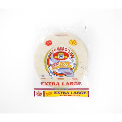 Romero's XL Burrito Flour Tortillas - 8ct / 25oz