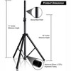 Pyle 6' Ft. Universal Tripod Speaker Stand Holder Mount PSTND2 - Glossy Black - 2 of 4