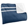 Millikin University Primary Logo Silky Touch Blanket White 50x60 - 3 of 4